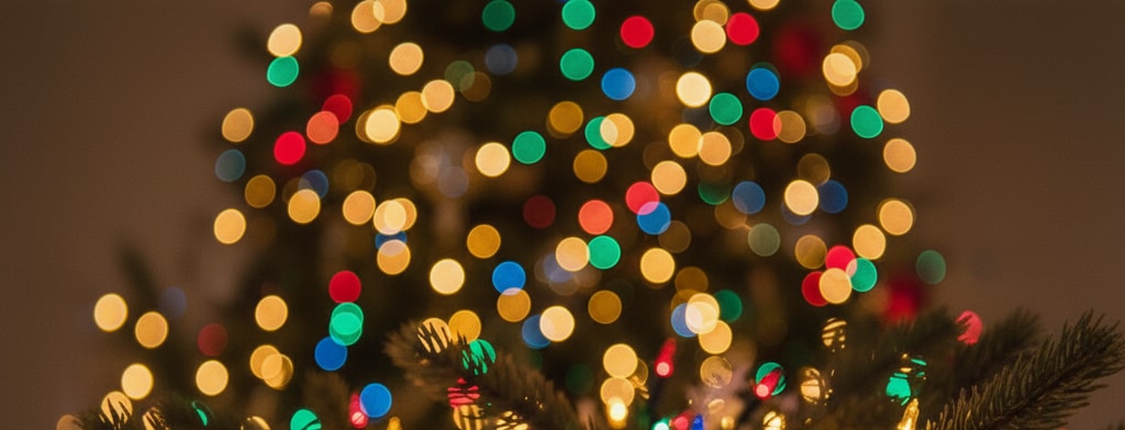 bokeh christmas lights San Diego
